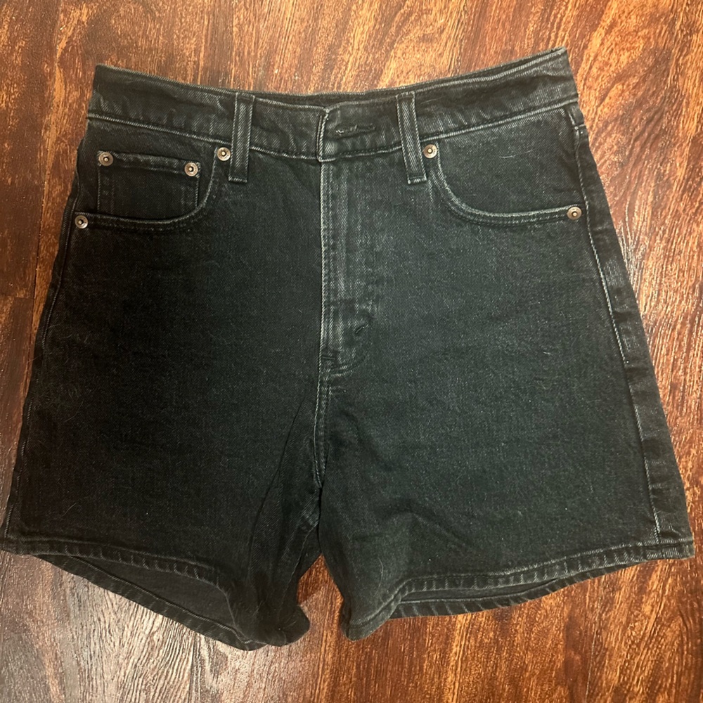 Abercrombie & Fitch Black Denim Shorts